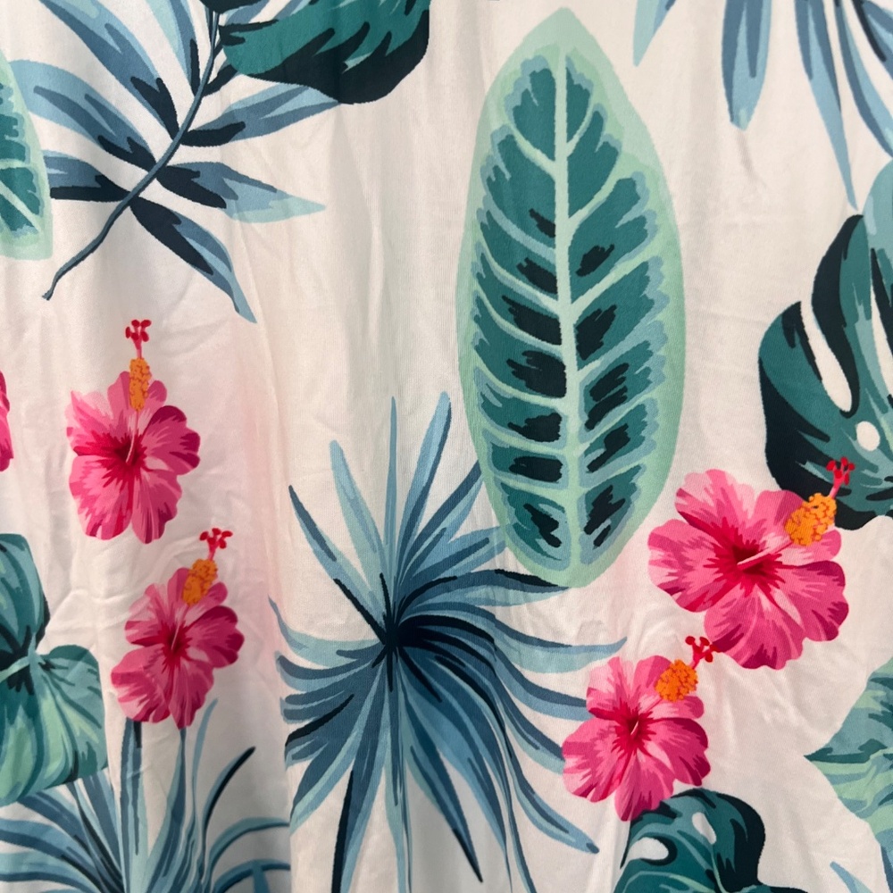 High Low Tropical Maxi Dress, Size Medium, NWT, Floral Asymmetrical - Picture 4 of 8